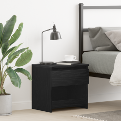 Sonata H Нощен шкаф Черния дъб 40 x 30 x 39 см Инженерно дърво - Noptiere