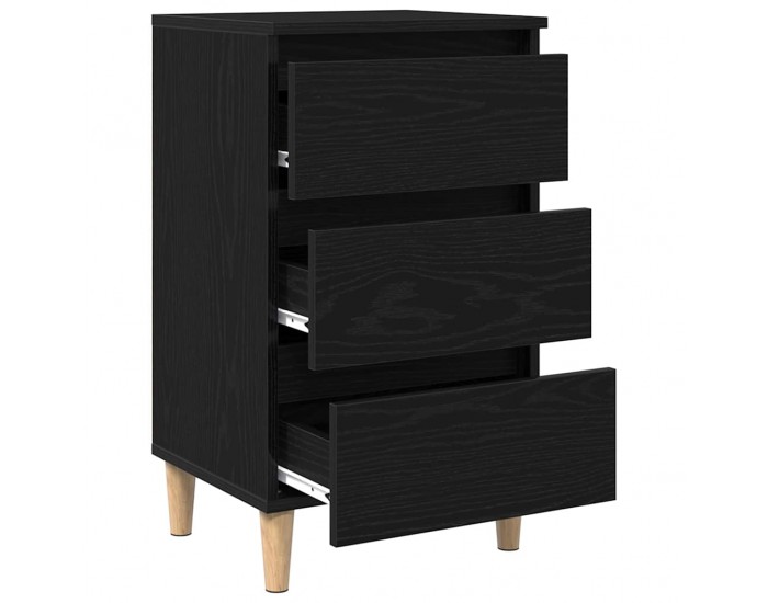Sonata H Нощен шкаф с чекмедже Черен дъб 40 x 35 x 69 см Инженерно дърво