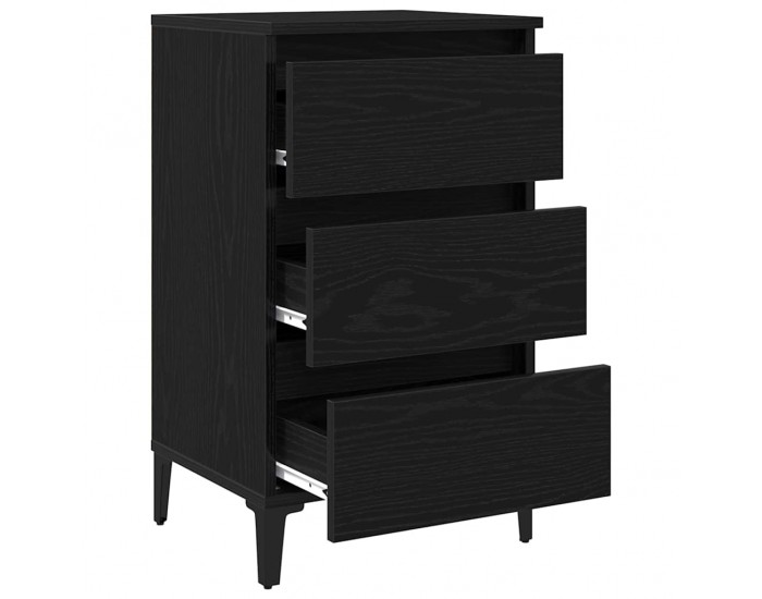 Sonata H Нощен шкаф с чекмедже Черен дъб 40 x 35 x 69 см Инженерно дърво