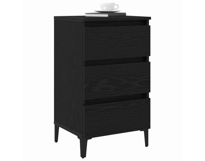 Sonata H Нощен шкаф с чекмедже Черен дъб 40 x 35 x 69 см Инженерно дърво