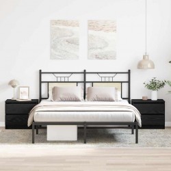 Sonata H Нощен шкаф 2 pcs Черен дъб 50 x 40 x 43.5 см Инженерно дърво - Noptiere