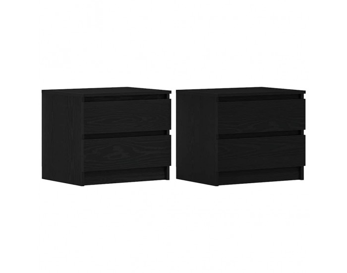 Sonata H Нощен шкаф 2 pcs Черен дъб 50 x 40 x 43.5 см Инженерно дърво