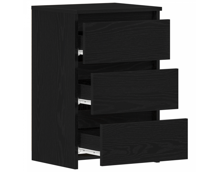 Sonata H Нощен шкаф 2 pcs Черен дъб 40 x 35 x 62.5 см Инженерно дърво