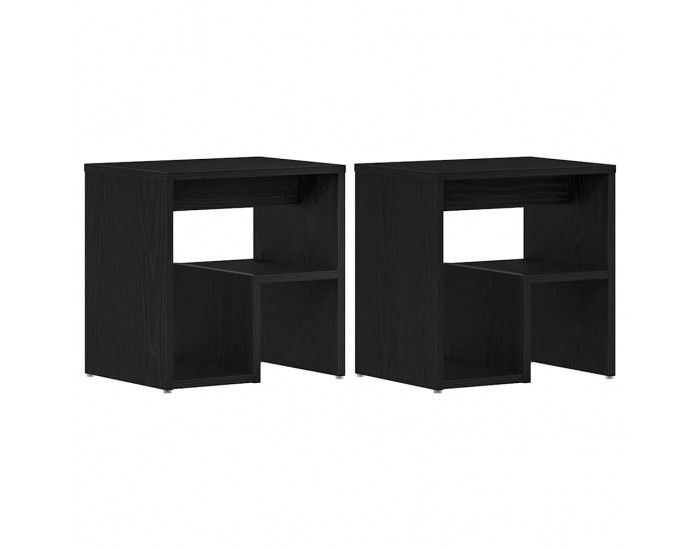 Sonata H Нощен шкаф 2 pcs Черен дъб 40 x 30 x 40 см Инженерно дърво