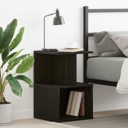 Sonata H Нощен шкаф Черен дъб 35 x 35 x 55 см Инженерно дърво - Noptiere