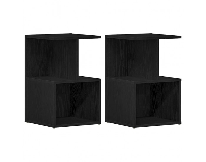 Sonata H Нощен шкаф 2 pcs Черен дъб 35 x 35 x 55 см Инженерно дърво