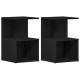 Sonata H Нощен шкаф 2 pcs Черен дъб 35 x 35 x 55 см Инженерно дърво