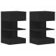 Sonata H Нощен шкаф 2 pcs Черен дъб 40 x 35 x 65 см Инженерно дърво
