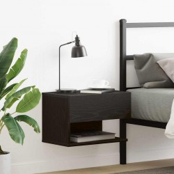 Sonata H Нощен шкаф Черен дъб 46 x 29.5 x 30 см Инженерно дърво - Noptiere