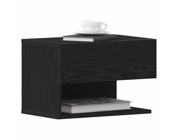 Sonata H Нощен шкаф Черен дъб 46 x 29.5 x 30 см Инженерно дърво