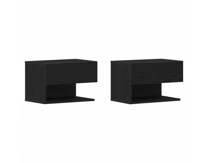 Sonata H Нощен шкаф 2 pcs Черен дъб 46 x 29.5 x 30 см Инженерно дърво