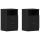 Sonata H Нощен шкаф 2 pcs Черен дъб 40 x 35 x 65 см Инженерно дърво
