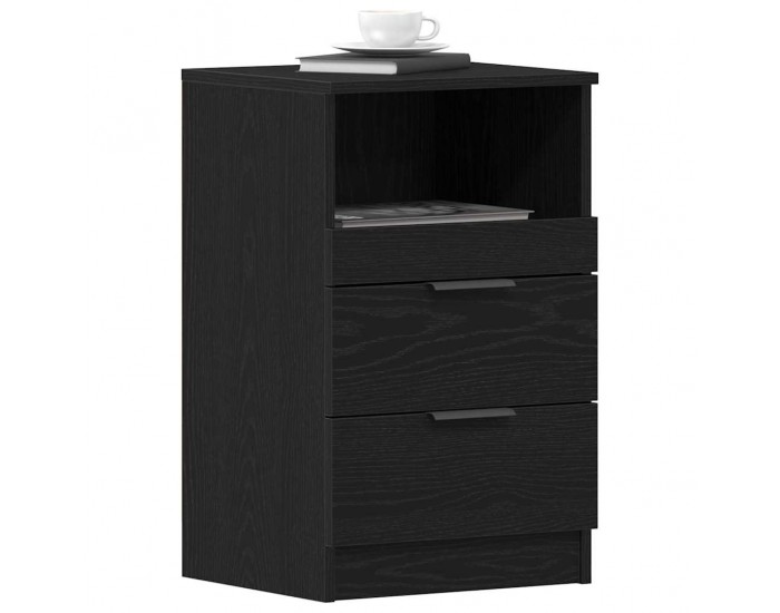 Sonata H Нощен шкаф 2 pcs Черен дъб 40 x 35 x 65 см Инженерно дърво