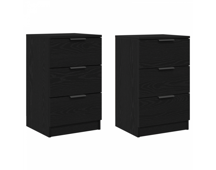 Sonata H Нощен шкаф 2 pcs Черен дъб 40 x 65 x 65 см Инженерно дърво