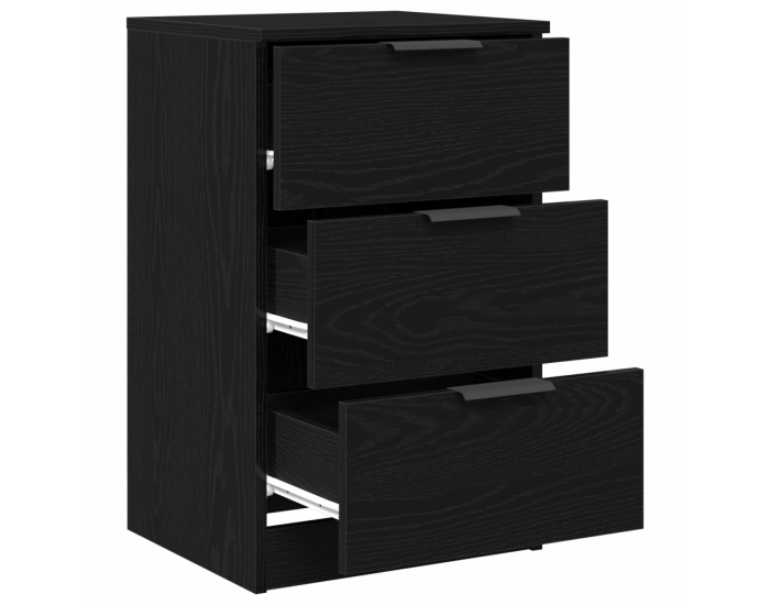 Sonata H Нощен шкаф 2 pcs Черен дъб 40 x 65 x 65 см Инженерно дърво