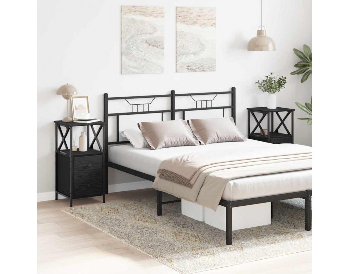 Sonata H Нощно Шкафче с чекмедже 2 pcs Черен дъб 34 x 35.5 x 70 см