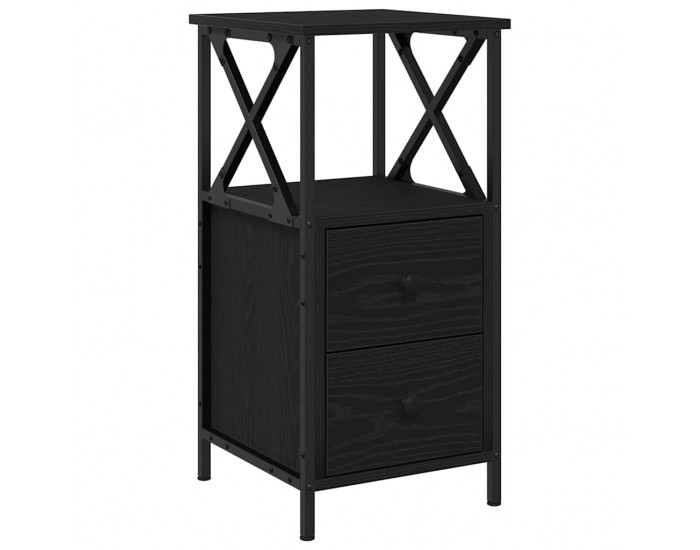 Sonata H Нощно Шкафче с чекмедже 2 pcs Черен дъб 34 x 35.5 x 70 см