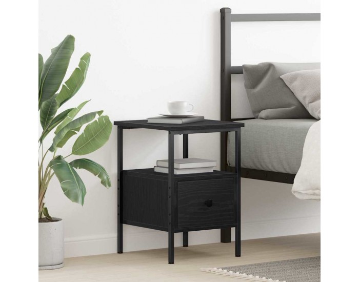 Sonata Dulap de noapte Stejar Negru 34 x 36 x 50 cm Lemn prelucrat
