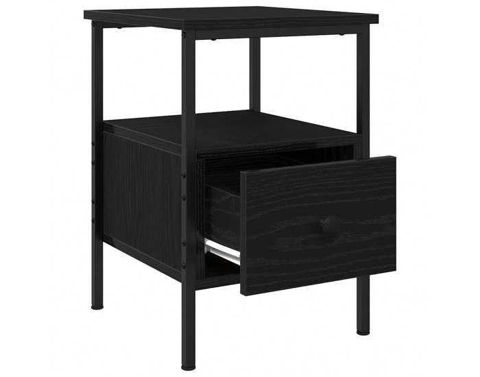 Sonata Dulap de noapte Stejar Negru 34 x 36 x 50 cm Lemn prelucrat