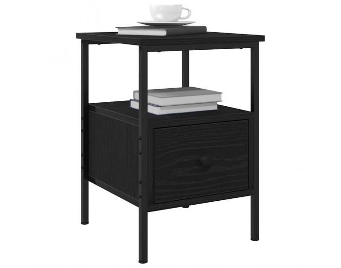 Sonata Dulap de noapte Stejar Negru 34 x 36 x 50 cm Lemn prelucrat