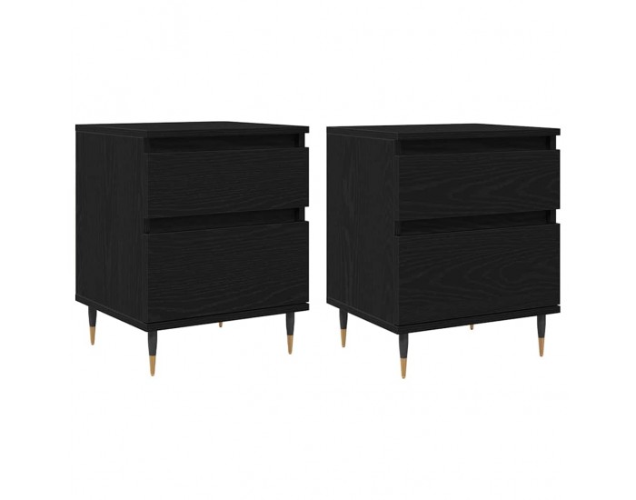 Sonata H Нощен шкаф с чекмедже 2 pcs Черен дъб