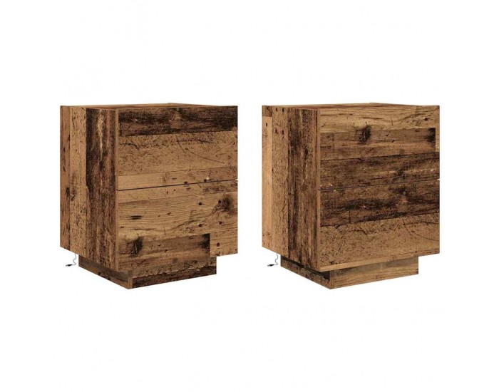 Sonata H Нощен шкаф с чекмедже 2 pcs Старо дърво