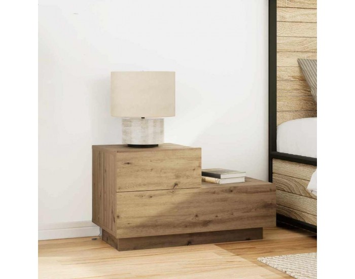 Sonata H Нощно шкафче дъб артизан 70 x 36 x 40.5 см Инженерно дърво