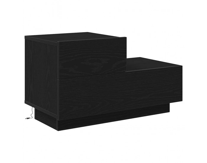 Sonata H Нощно шкафче Черен дъб 70 x 36 x 40.5 см Инженерно дърво