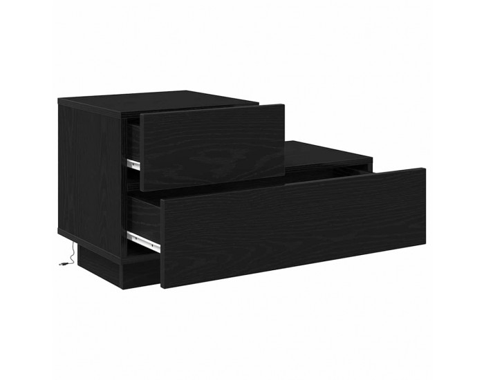 Sonata H Нощно шкафче Черен дъб 70 x 36 x 40.5 см Инженерно дърво