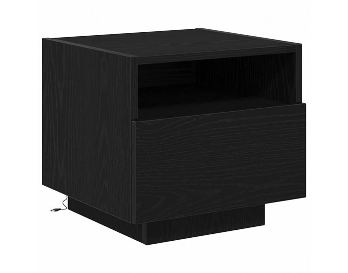 Sonata H Нощно шкафче Черен дъб 40 x 39 x 37 см Инженерно дърво