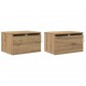 Sonata H Стенен шкаф за нощно шкафче 2 pcs дъб артизан 50 x 36 x 30 см