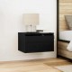 Sonata H Стенен шкаф за нощно шкафче с 2 pcs Черен дъб 50 x 36 x 30 см