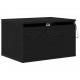 Sonata H Стенен шкаф за нощно шкафче с 2 pcs Черен дъб 50 x 36 x 30 см