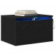Sonata H Стенен шкаф за нощно шкафче с 2 pcs Черен дъб 50 x 36 x 30 см