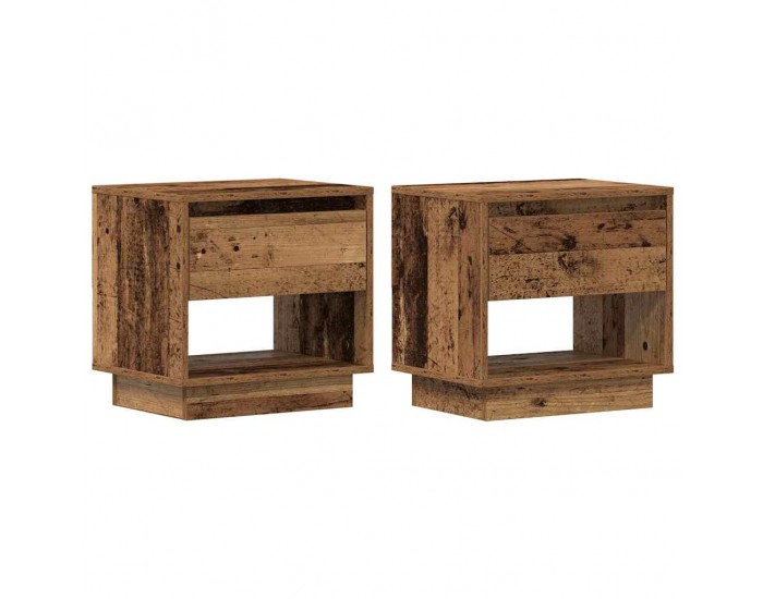 Sonata H Нощна маса 2 pcs Старо дърво 45 x 34 x 44 см Инженерно дърво