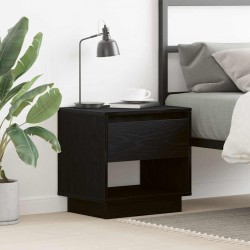 Sonata H Нощна маса с чекмедже Черен дъб 45 x 34 x 44 см Инженерно дърво - Noptiere