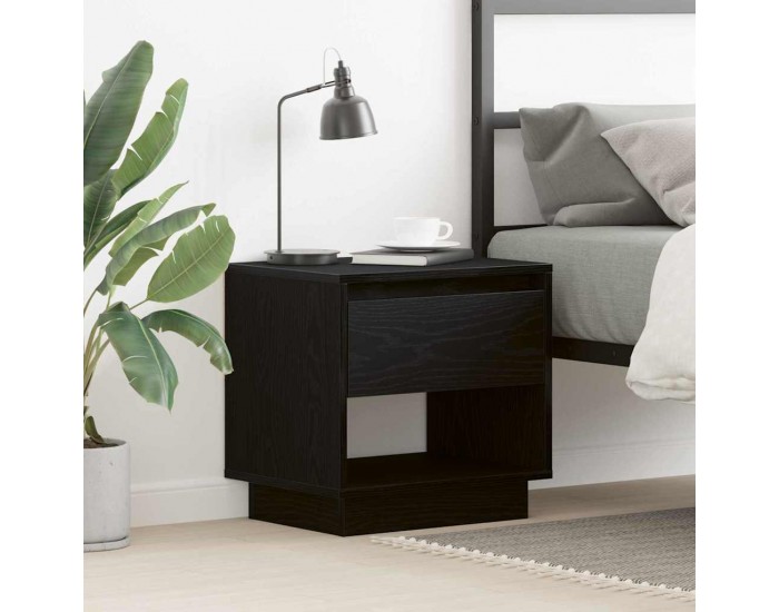 Sonata H Нощна маса с чекмедже Черен дъб 45 x 34 x 44 см Инженерно дърво