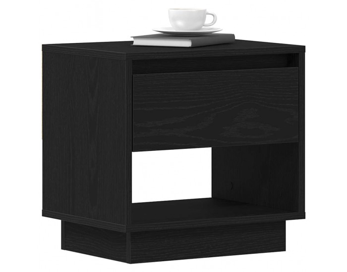 Sonata H Нощна маса 2 pcs Черен дъб 45 x 34 x 44 см Инженерно дърво