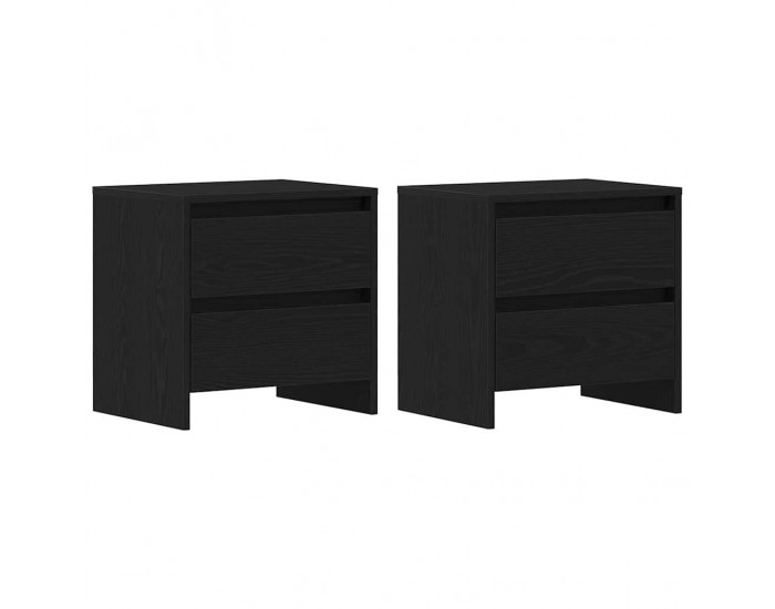 Sonata H Нощен шкаф 2 pcs Черен дъб 45 x 34 x 44.5 см Инженерно дърво