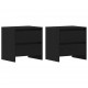 Sonata H Нощен шкаф 2 pcs Черен дъб 45 x 34 x 44.5 см Инженерно дърво