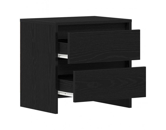 Sonata H Нощен шкаф 2 pcs Черен дъб 45 x 34 x 44.5 см Инженерно дърво