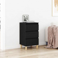 Sonata H Нощен шкаф с чекмедже Черен дъб 40 x 35 x 70 см Инженерно дърво - Noptiere