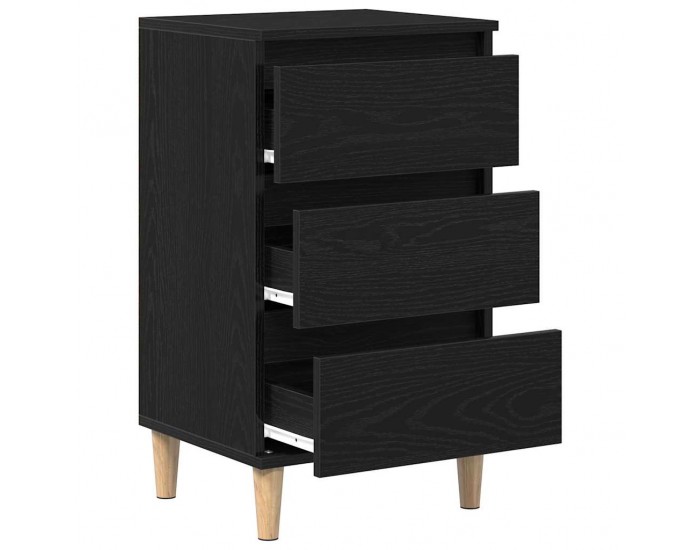 Sonata H Нощен шкаф с чекмедже Черен дъб 40 x 35 x 70 см Инженерно дърво