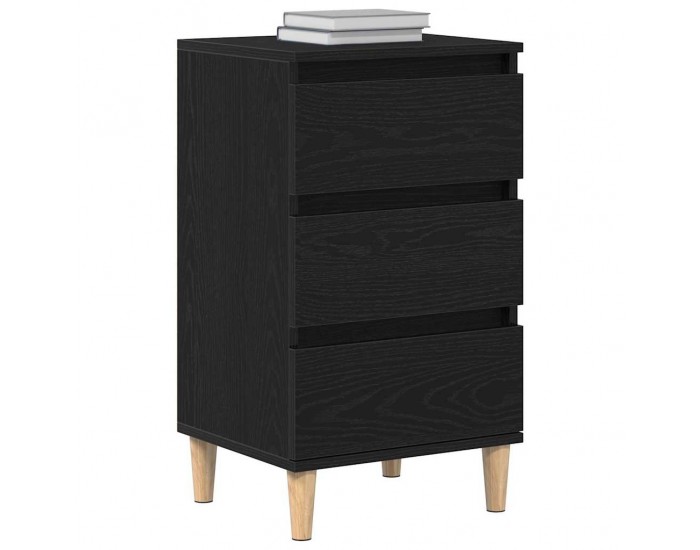 Sonata H Нощен шкаф с чекмедже Черен дъб 40 x 35 x 70 см Инженерно дърво