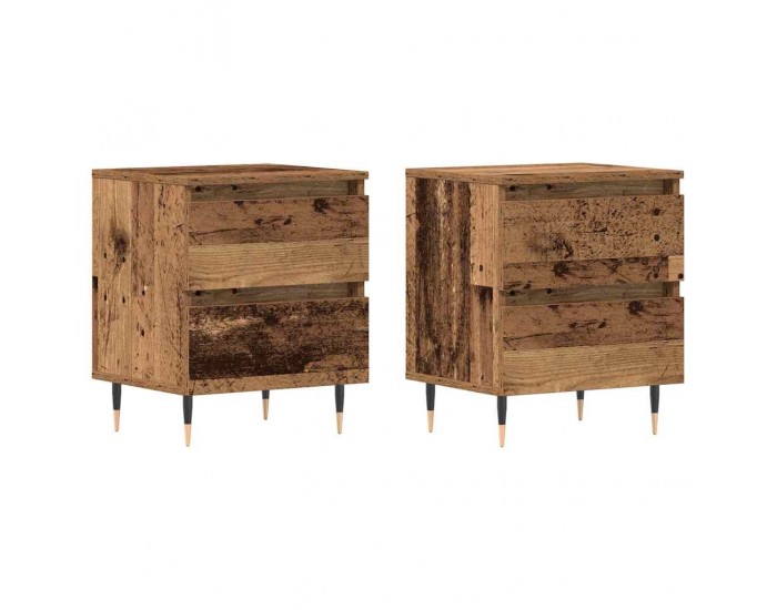 Sonata H Нощен шкаф 2 pcs Старо дърво 40 x 35 x 50 см Инженерно дърво