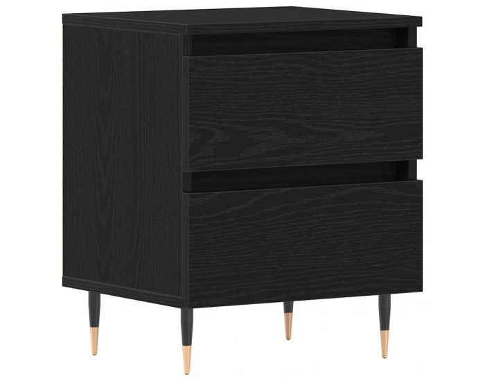 Sonata H Нощен шкаф с чекмедже Черен дъб 40 x 35 x 50 см Инженерно дърво