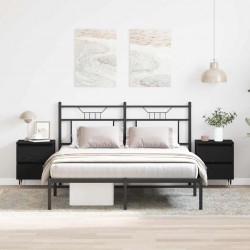 Sonata H Нощен шкаф 2 pcs Черен дъб 40 x 35 x 50 см Инженерно дърво - Noptiere