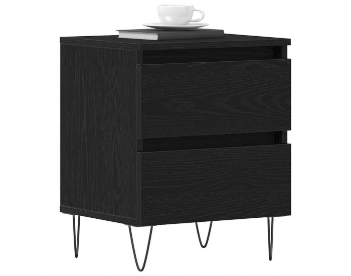 Sonata H Нощен шкаф с чекмедже Черен дъб 40 x 35 x 50 см Инженерно дърво