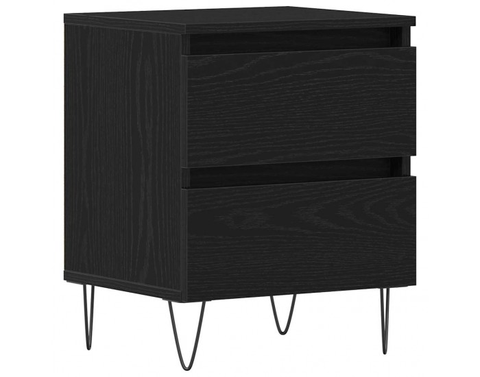 Sonata H Нощен шкаф с чекмедже Черен дъб 40 x 35 x 50 см Инженерно дърво