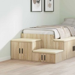 Sonata H Шкаф за съхранение дъб сонома 118 x 41 x 40 см Инженерно дърво - Noptiere